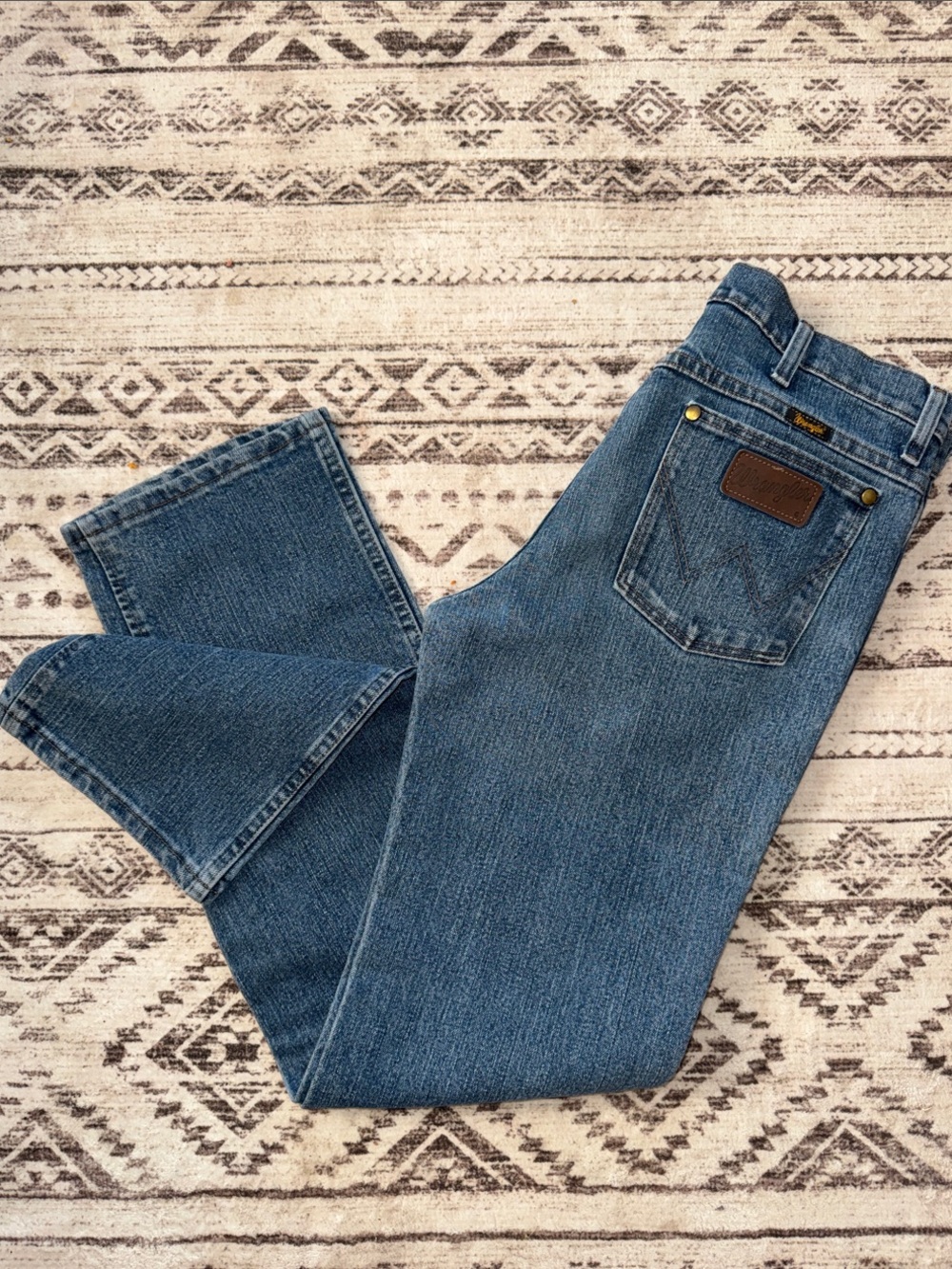 Wrangler Advanced Comfort Blue Bootcut Jeans